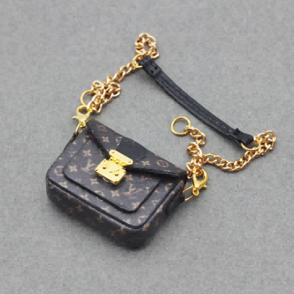 Single Shoulder L*V Bag Dark Brown