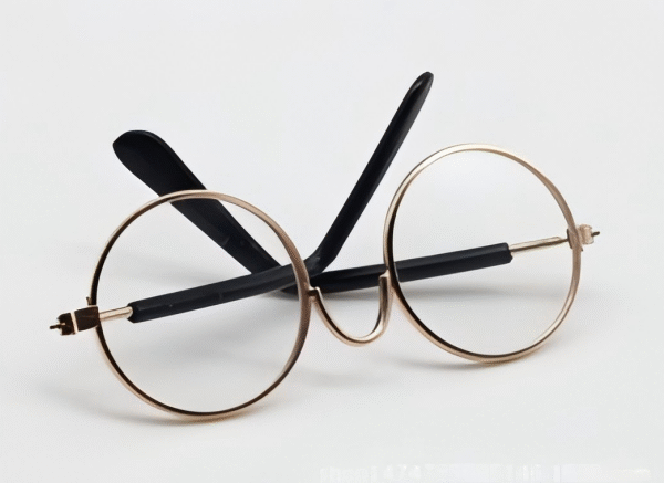 Gold Rimmed Transparent Sunglasses