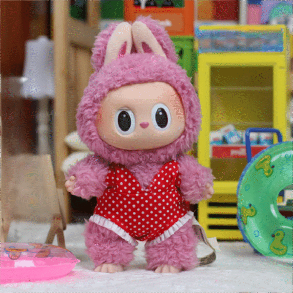 Red polka dot swimsuit (doll not included)