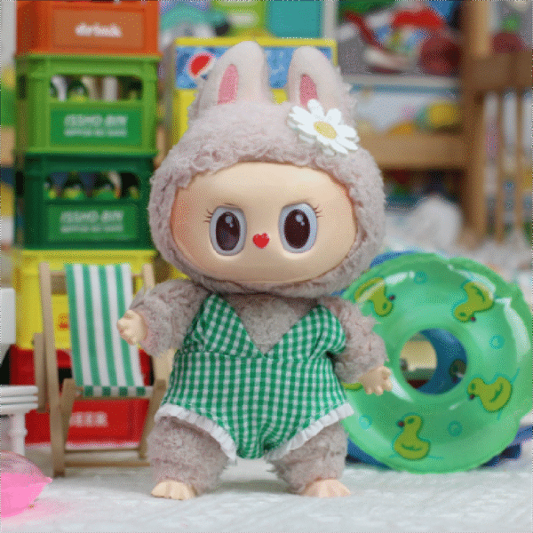 Green plaid swimsuit (doll not included)