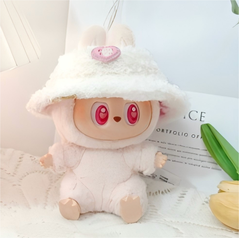 Pink Heart Light Color Velvet Hat