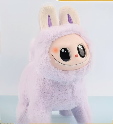 Cartoon Labubu Dog Purple