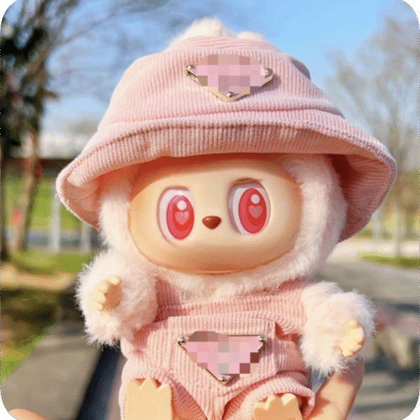 Pink Corduroy Overalls + Hat