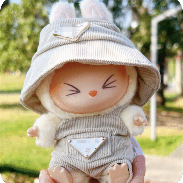 Khaki Corduroy Overalls + Hat