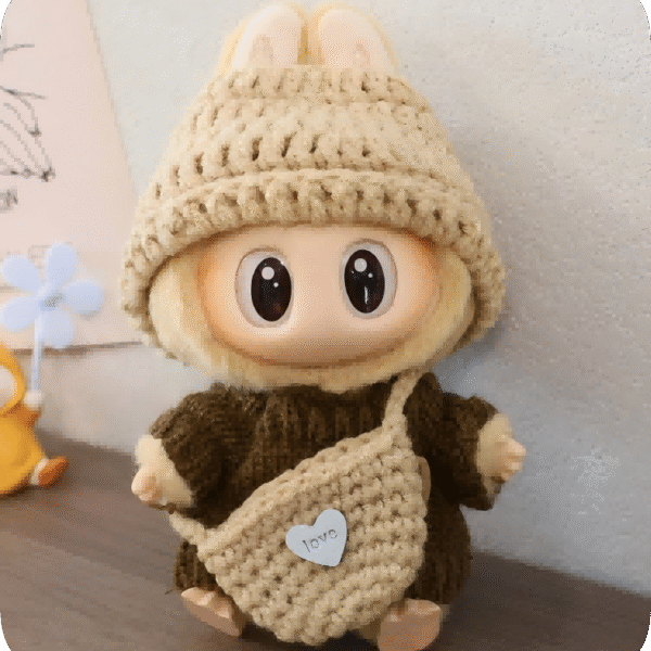 Sweater + Hat + Bag (Applicable To 1.2 Generation Labub)