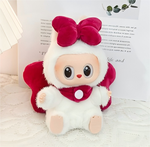 Rose Red Big Bow Set (No Doll)