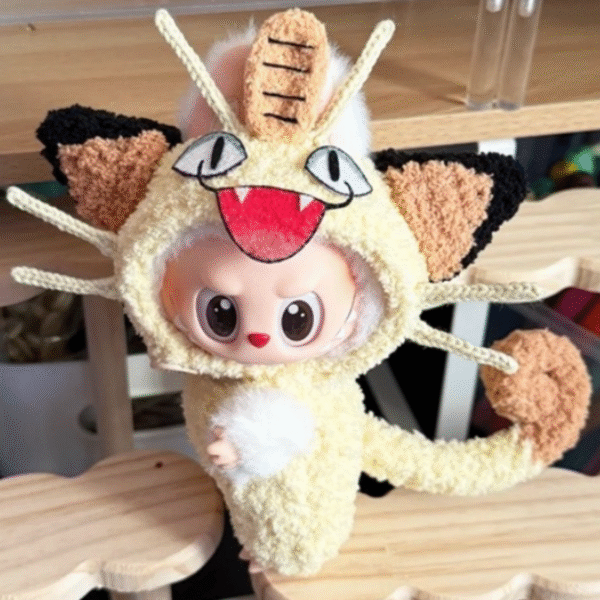 Meowth Standing Crochet Set ,Pre-Sale, Ships within 15days
