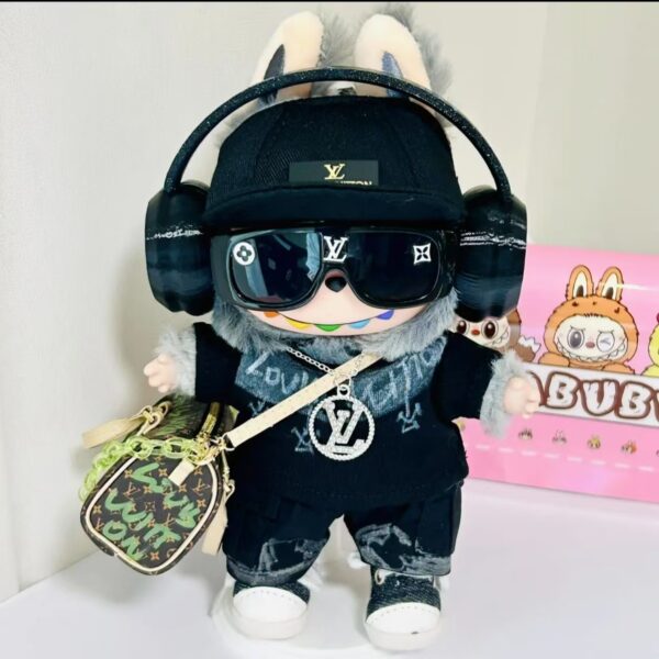 [Doll not included] LVV Black Headphone Set