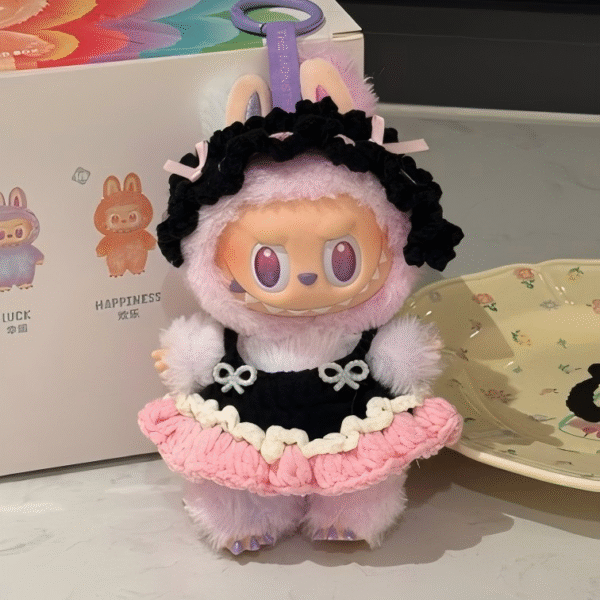 Pink And Black Set [Black Hat + Clothes]